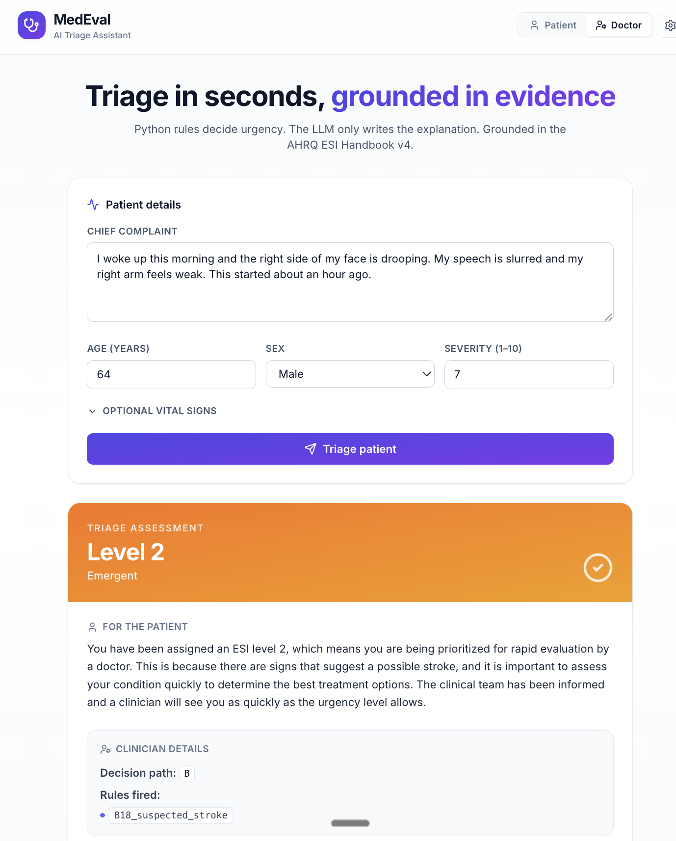 MedEval screenshot